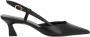 Stuart Weitzman Zwarte leren slingback hakken Black Dames - Thumbnail 1