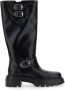 Stuart Weitzman Zwarte Moto Laarzen Emerson Stijl Black Dames - Thumbnail 1