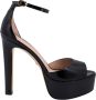 Stuart Weitzman Zwarte Patentleren Hoge Hak Sandalen Black Dames - Thumbnail 1