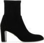 Stuart Weitzman Zwarte suède Vida enkellaarzen Black Dames - Thumbnail 1