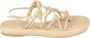 Studio Amelia Chunky Flat Sandalen Beige Dames - Thumbnail 1