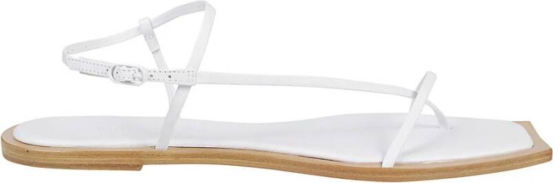 Studio Amelia Filament vierkante flopflops White Dames