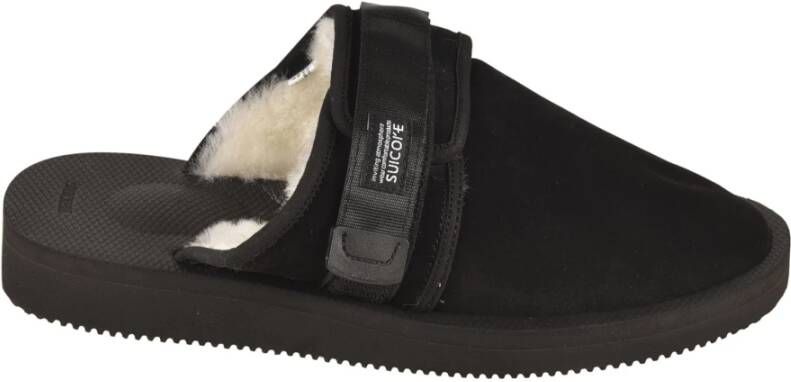 Suicoke Stijlvolle zwarte platte schoenen voor heren Black Heren