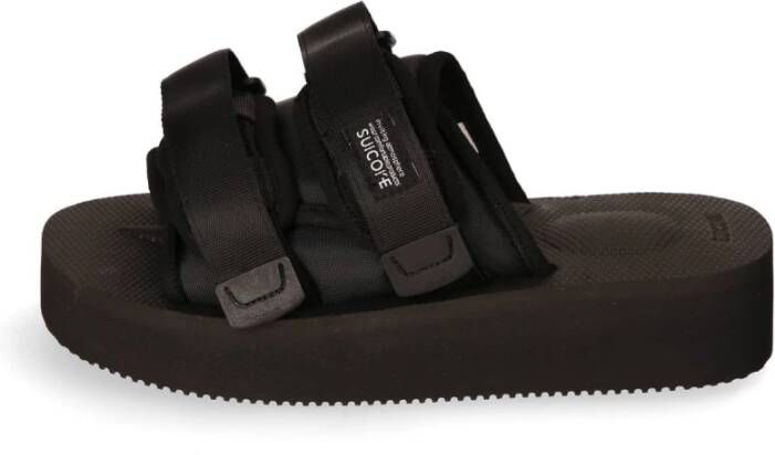 Suicoke Moto-Po Sandalen Antibacterieel Originele Zool Black Dames