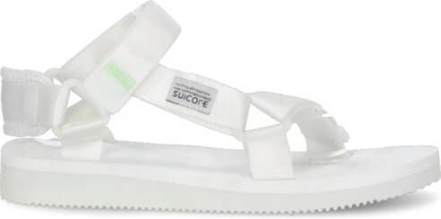 Suicoke Platte sandalen voor vrouwen White Dames