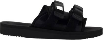 Suicoke Zwarte Moto-Cab Sliders Black Unisex