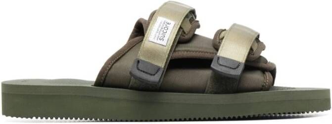 Suicoke Slippers Olijfgroen Moto Cab Green Heren