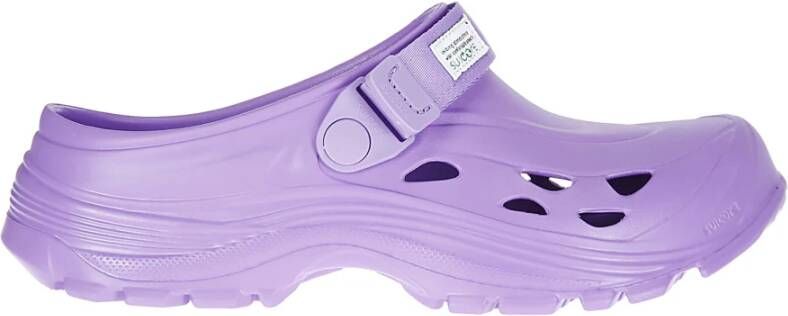 Suicoke Stijlvolle Dames Klompen Purple Dames