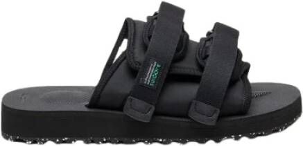 Suicoke Zwarte Nylon Sandalen Black Dames