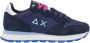 Sun68 Ally Solid Nylon Sneakers Blue Dames - Thumbnail 1