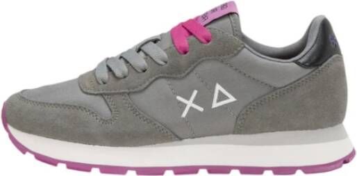 Sun68 Ally Solid Nylon Sneakers voor vrouwen Gray Dames