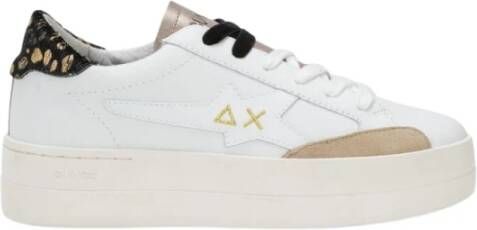 Sun68 Big Katy Leren Sneakers White Dames