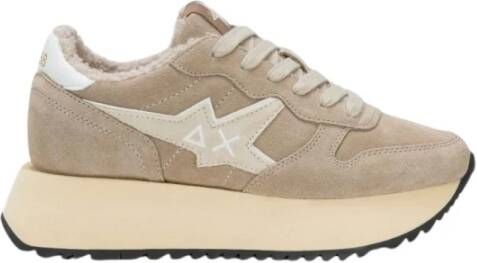 Sun68 Big Star Sneakers Dierenprint Beige Dames