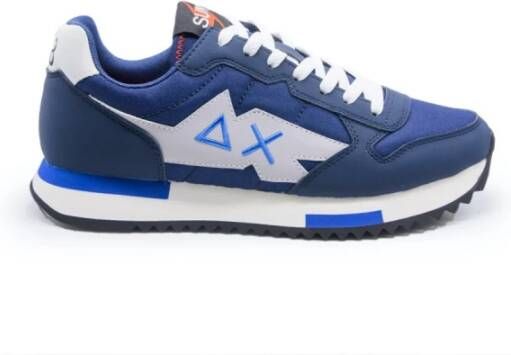 Sun68 Blauwe Herenschoenen Niki Solid Blauw Heren