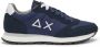 Sun68 Blauwe Suède Sneakers Wit Logo Blue Heren - Thumbnail 1