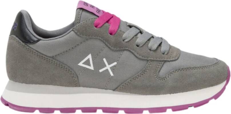 Sun68 Casual Grijze Platte Schoenen Gray Dames