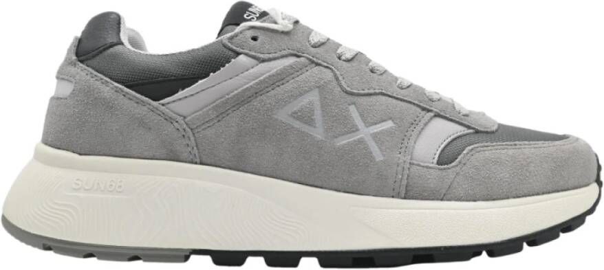 Sun68 Casual Sneakers in Middengrijs Gray Heren