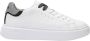 Sun68 Dames Sneakers van Leer met Glitterdetail White Dames - Thumbnail 1