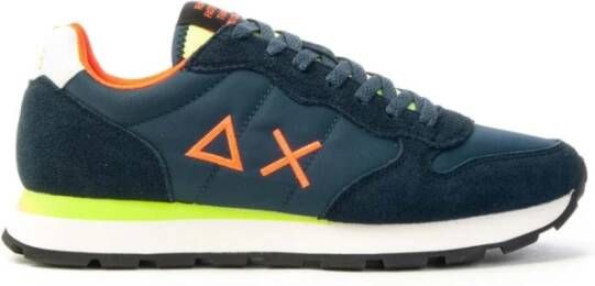 Sun68 Fluo Tom Hardloopschoenen Blue Heren