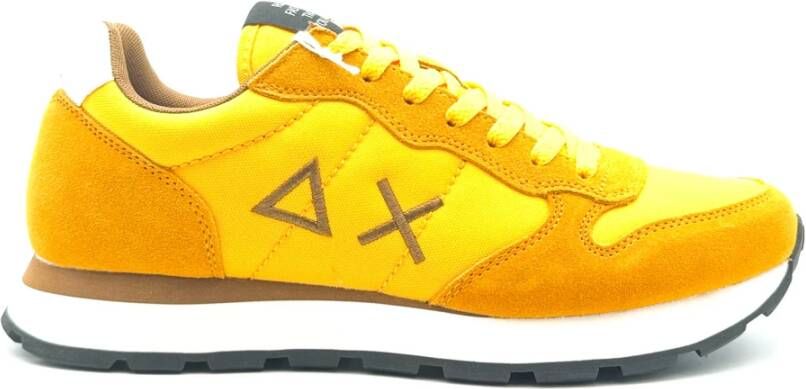 Sun68 Gele Sneakers Tom Solid Model Yellow Heren