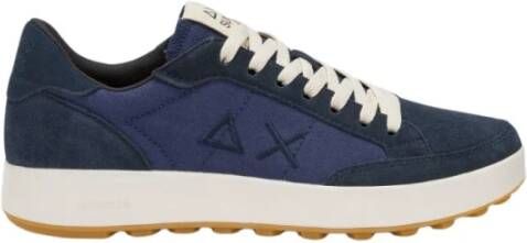 Sun68 Genius Tennis Style Sneaker Blue Heren