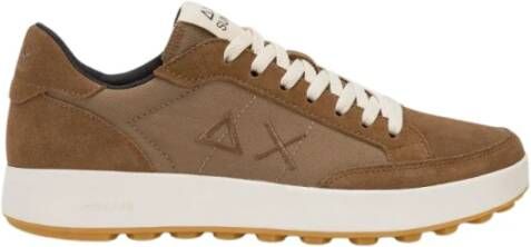 Sun68 Genius Tennis Style Sneaker Brown Heren