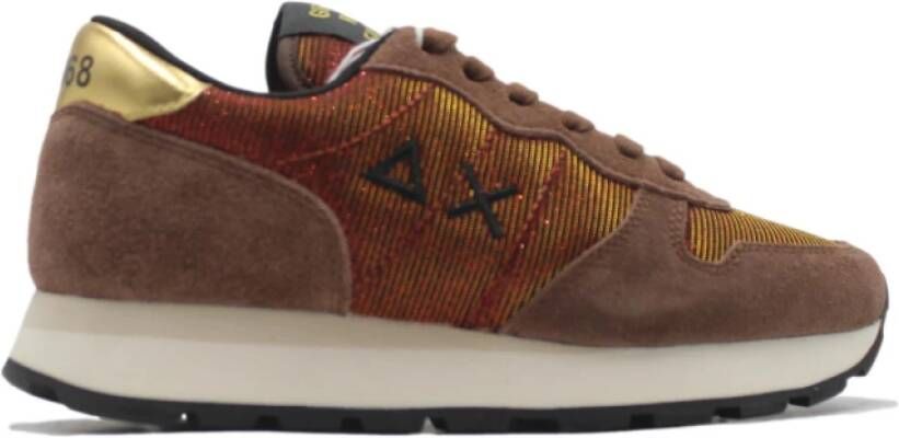 Sun68 Glitter Hardloopschoenen Ally Thin Brown Dames