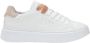 Sun68 Grace Leather Sneakers in Wit Roze White Dames - Thumbnail 1