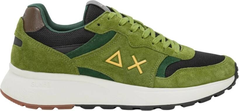 Sun68 Groene Suède Daddy Sneakers Green Heren