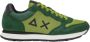 Sun68 Groene Tom Sneaker met Mix van Materialen Green Heren - Thumbnail 1