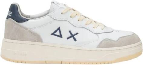 Sun68 Grote Mand Leren Sneaker White Heren