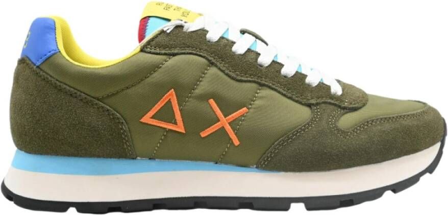 Sun68 Hardloopsneakers voor Peace Militare Green Heren