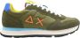 Sun68 Hardloopsneakers voor Peace Militare Green Heren - Thumbnail 1