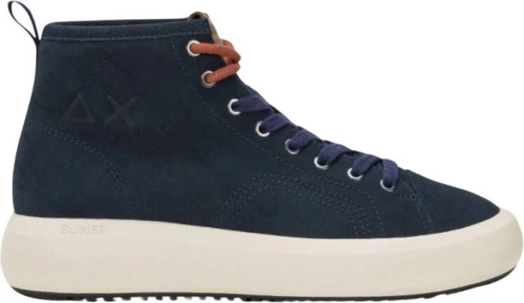 Sun68 Heren Suède Schoenen Blue Heren