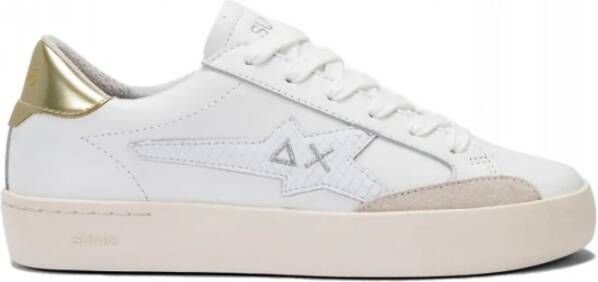 Sun68 Katy Leather Tennisschoenen Wit Goud White Dames