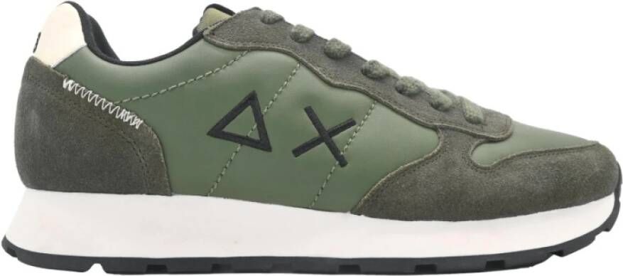 Sun68 Klassieke Militaire Donkergroene Sneakers Green Heren