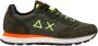 Sun68 Fluo Solid Sneaker Donkergroen Militair Green Heren - Thumbnail 3