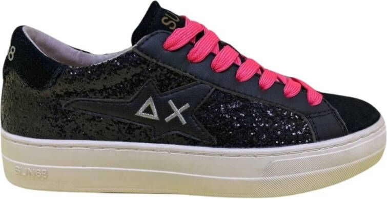 Sun68 Lage Sneakers Black Dames