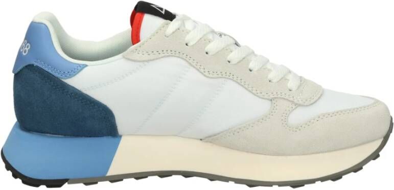 Sun68 Witte Sneakers met 3 5 cm zool Multicolor Heren