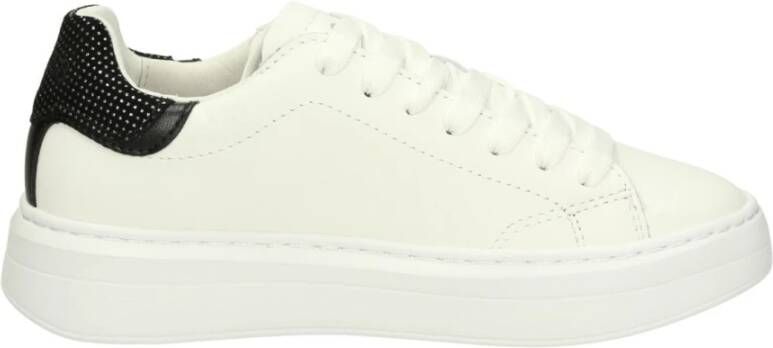 Sun68 Witte platte schoenen Grace model White Dames