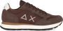 Sun68 Leren en stoffen sneakers TOM Solid Brown Heren - Thumbnail 1