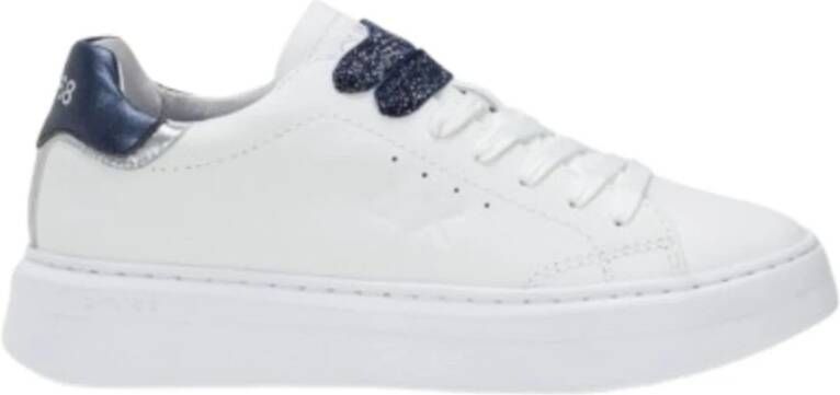 Sun68 Leren Grace Sneakers White Dames