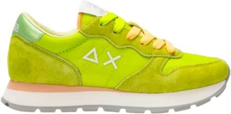 Sun68 Lime Sneakers Green Dames