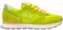 Sun68 Felgroene Ally Solid Nylon Sneakers voor Dames Green Dames - Thumbnail 12