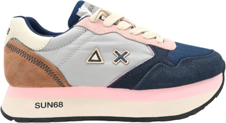 Sun68 Multicolor Sneakers Kelly Navy Blue Multicolor Dames