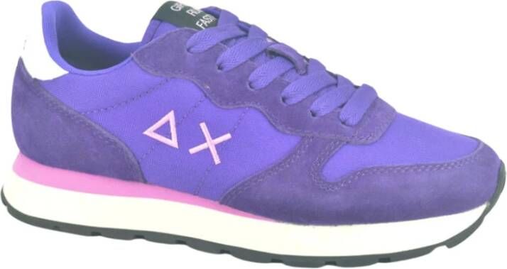 Sun68 Paarse Runner Schoenen Purple Dames