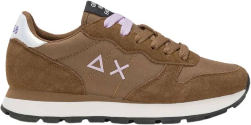 Sun68 Platte Schoenen Ally Solid Nylon Volpe Brown Dames