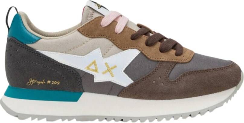 Sun68 Platte schoenen in grijs multicolor Dames