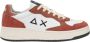 Sun68 Witte en Oranje Leren Sneakers Multicolor Heren - Thumbnail 1