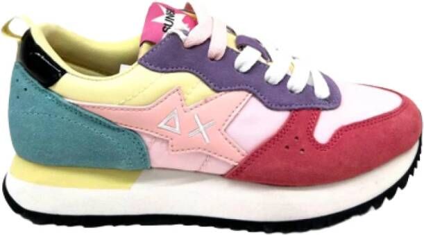 Sun68 Roze Sneakers Multicolor Dames